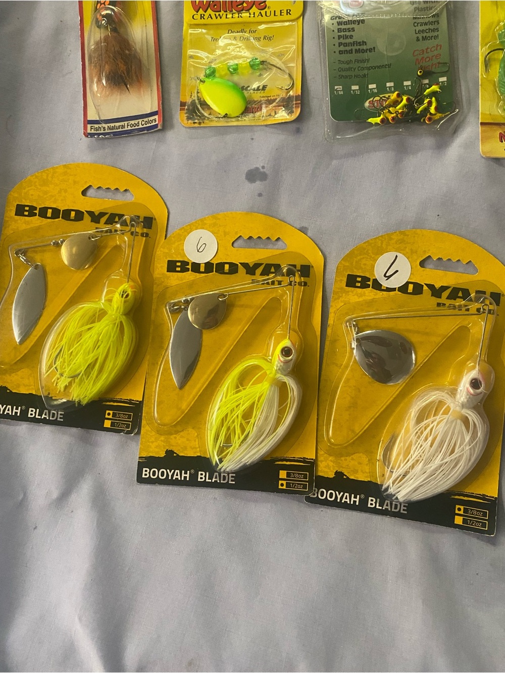 Blade Spinnerbait - White and Chartreuse -